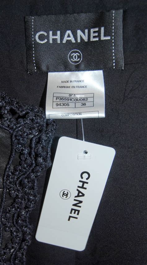 chanel clothing tags